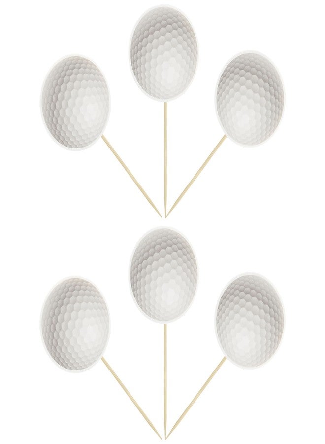 Ephlyn 36Pcs Golf Cupcake Toppers Sports Golf Ball Cupcake Picks for Baby Shower Golf Outdoor Sports Players Theme Birthday Party Cake Decorations Supplies - Image 3