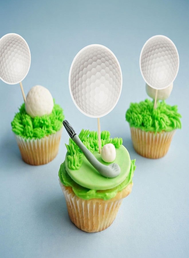 Ephlyn 36Pcs Golf Cupcake Toppers Sports Golf Ball Cupcake Picks for Baby Shower Golf Outdoor Sports Players Theme Birthday Party Cake Decorations Supplies - Image 4