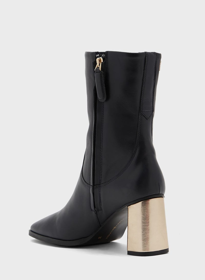 Soft Square Toe Boots