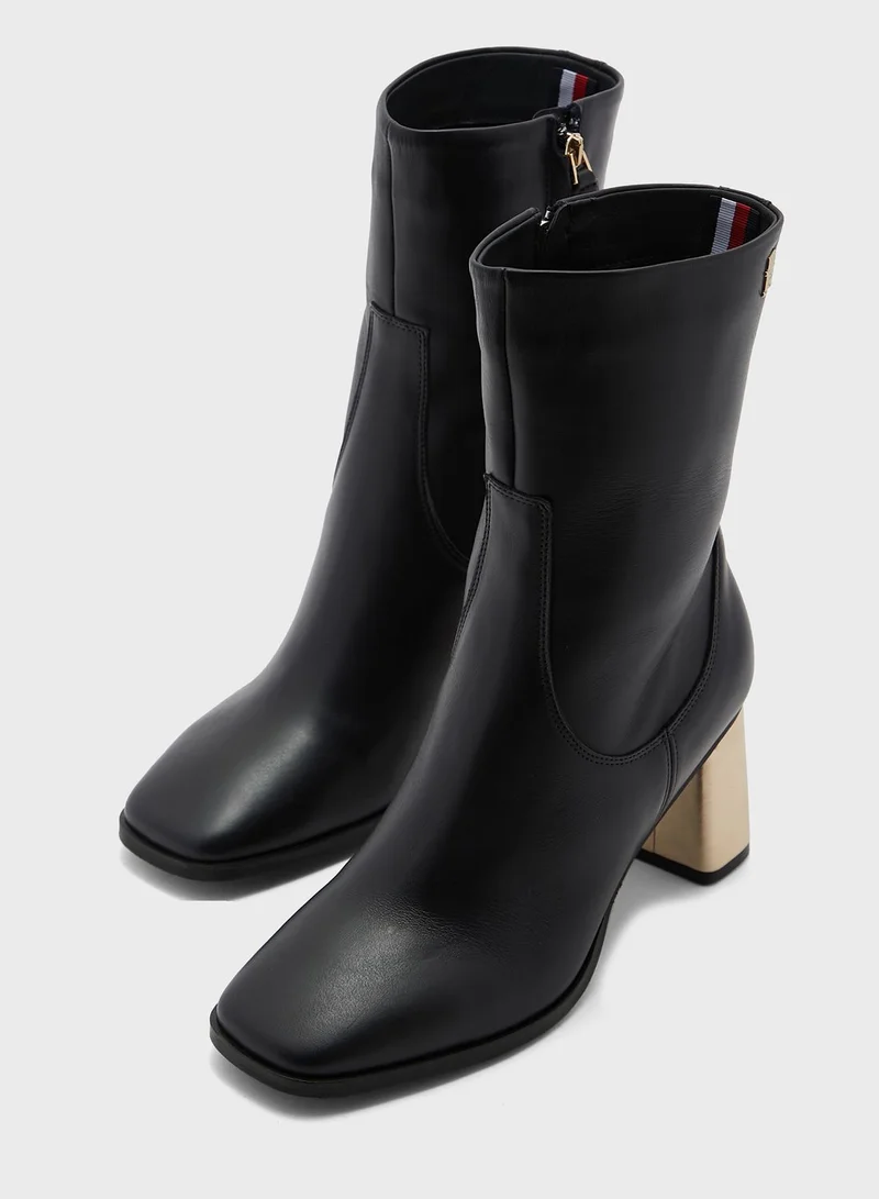 TOMMY HILFIGER Soft Square Toe Boots