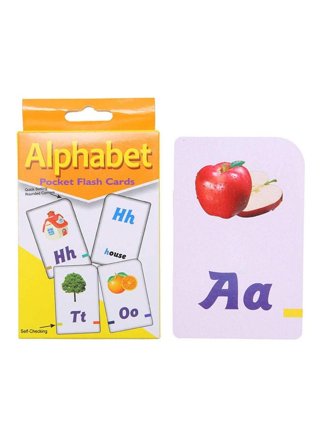 AMERTEER 52-Piece Alphabet Pocket Flash Cards - Image 1