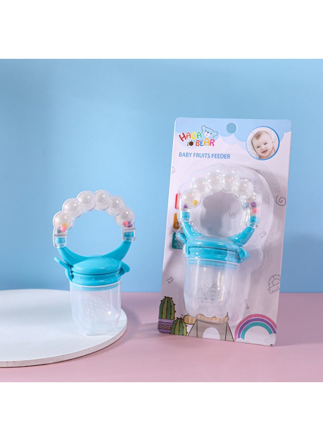 Hot Bell Bite Bag Multi-color Bite Fruit Soothing Pacifier Food Supplement Rattle Fruit Soothing Bite Music