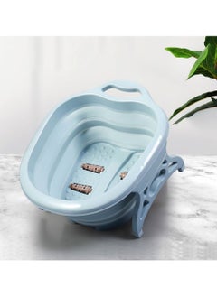 Foot Bath Barrel Foot Bath Tub Foot Soak Bath Tub with Massaging Rollers Spa Basin for Soaking Stress Relief Portable Collapsible Foot Massage Bucket Foldable Foot Spa Collapsible Foot Bath Barrel