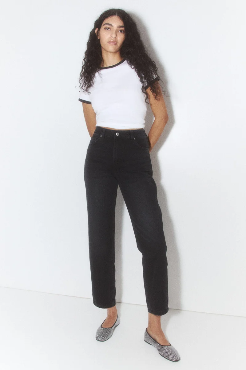 اتش اند ام Straight High Ankle Jeans