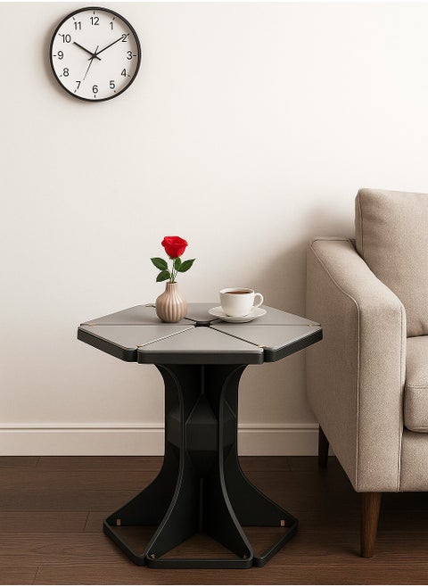 Hexagonal Side Table with Modern Geometric Design – A Stylish Touch for Your Space