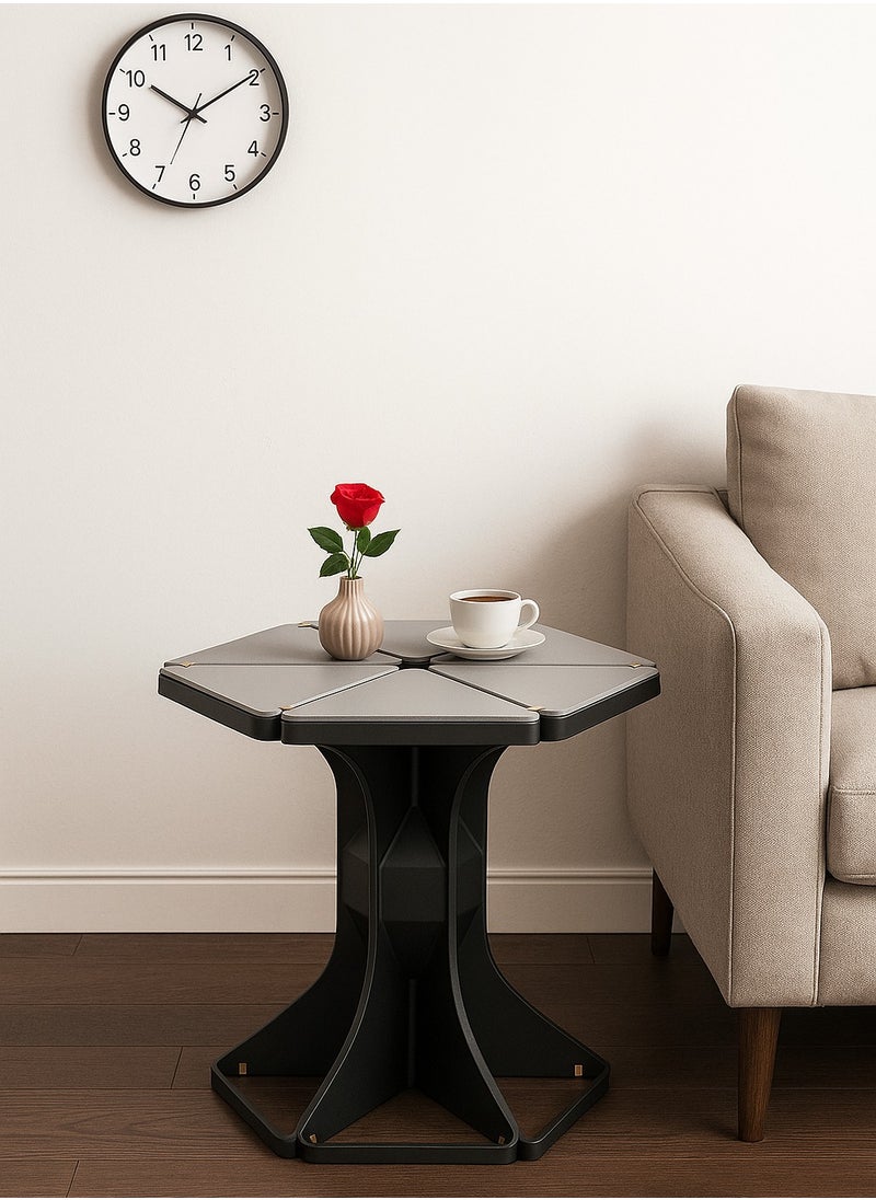Hexagonal Side Table with Modern Geometric Design – A Stylish Touch for Your Space