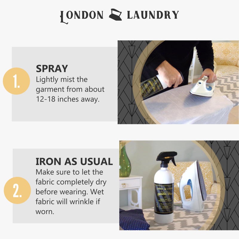 Ironing & Sizing Spray 32 Oz. - Spray Starch Alternative - Less Stiff than Starch - Unscented - Image 3