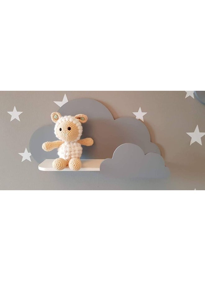 BPA - Trend Lab Cloud Wall Shelf (Grey) - Image 1