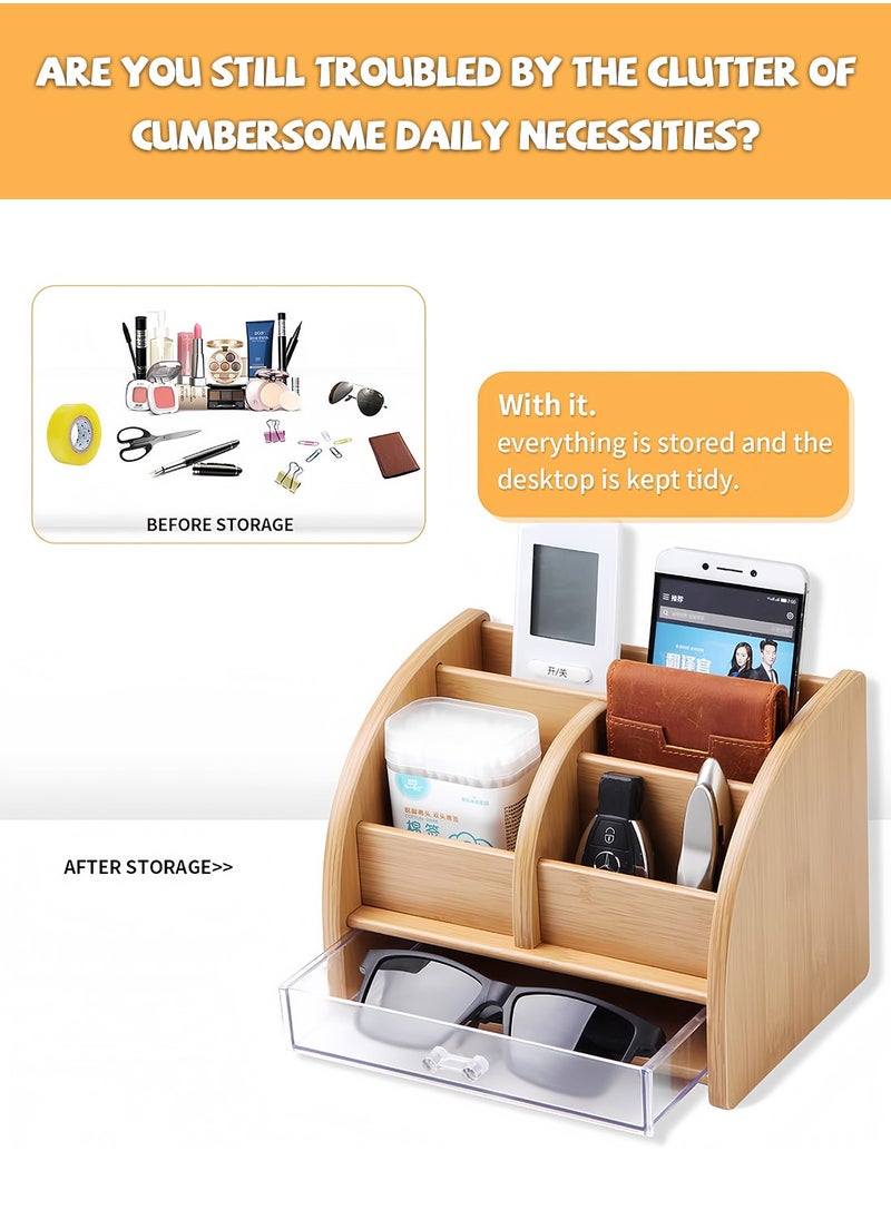Kidle Desk Organizer wooden Makeup Organizer, Pen Holder for Desktop Storage, Desk Organization for School, Home, Office Supplies  - Image 5
