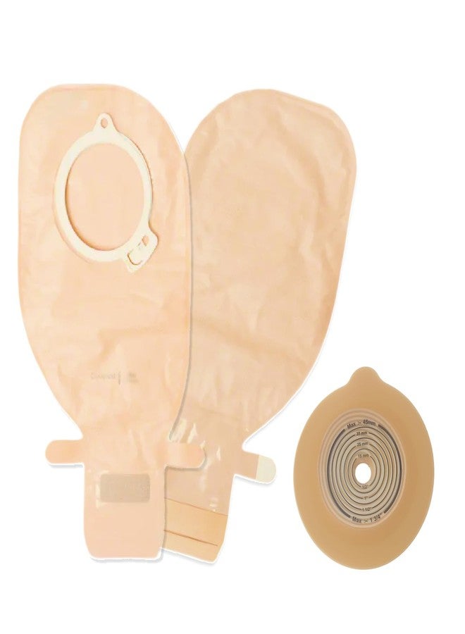 Med COLOPLAST 13985 Opaque Ostomy Bag with Filter | Drainable Colostomy Pouch & Flat Skin Barrier 50mm - BP 250 (2) - Image 1