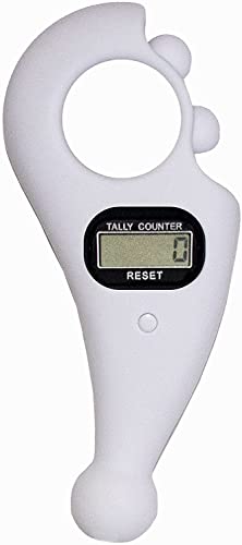 DEHUA Digital Tasbih Finger Counter, Muslim Islamic Rotating Digital Tasbeeh Prayer Beads Tally Counter (White) - Image 2
