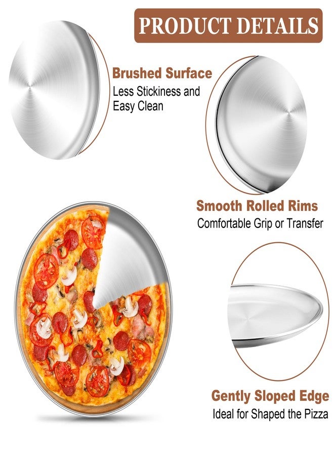 تيم فار صينية بيتزا من تيم فار، صينية بيتزا 9 بوصة، صينية فرن تحميص من الفولاذ المقاوم للصدأ، صينية خبز بيتزا دائرية صغيرة للكوكيز والفطائر والكيك، غير سامة ومتينة، سهلة التنظيف وآمنة للغسل في غسالة الأطباق - Image 3
