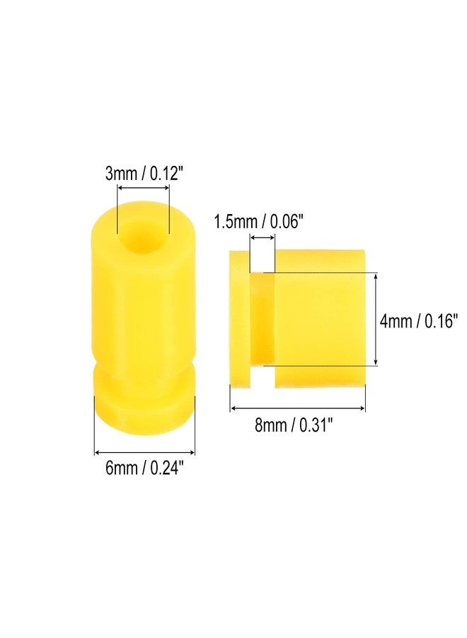 MECCANIXITY RC Anti Vibration Rubber Balls for RC F4 F7 Flight Controller M3x8mm Shock Absorption Balls (Yellow), Pack of 24 - Image 2