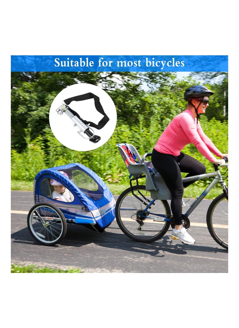 Y&D Bike Trailer Hitch, Attachment Connector Steel Bicycle Hitch Coupler with Nylon Strap Adapter for Mountain Road Bike, Shopping Carts Children’s Cars(1 Pieces)  - Image 3