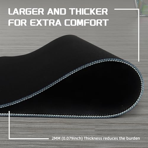 MAMBASNAKE Attack Shark CM02 Gaming Mouse Pad with High-Density Fiber Surface,5S Coating Technology,4mm Thick Cushioning, Precision Edging,Anti-Slip Rubber Bottom for Enhanced Stability and Precision-Gray - Image 5