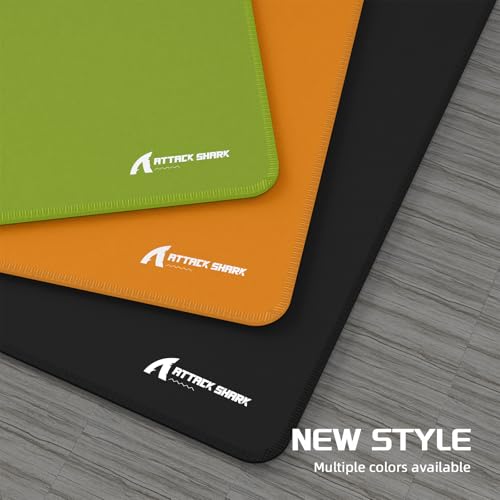 MAMBASNAKE Attack Shark CM02 Gaming Mouse Pad with High-Density Fiber Surface,5S Coating Technology,4mm Thick Cushioning, Precision Edging,Anti-Slip Rubber Bottom for Enhanced Stability and Precision-Gray - Image 3