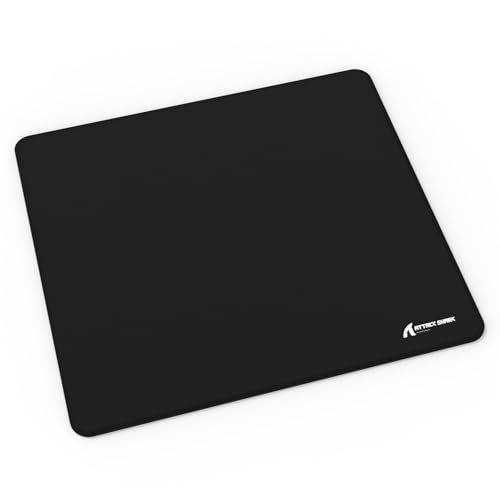 MAMBASNAKE Attack Shark CM02 Gaming Mouse Pad with High-Density Fiber Surface,5S Coating Technology,4mm Thick Cushioning, Precision Edging,Anti-Slip Rubber Bottom for Enhanced Stability and Precision-Gray - Image 1