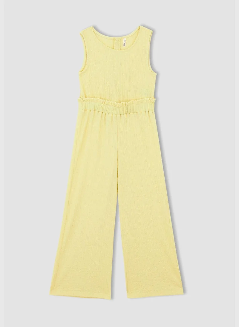 ديفاكتو Regular Fit Sleeveless Culotte Dungarees