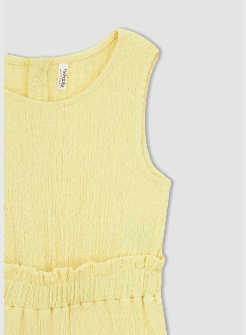ديفاكتو Regular Fit Sleeveless Culotte Dungarees