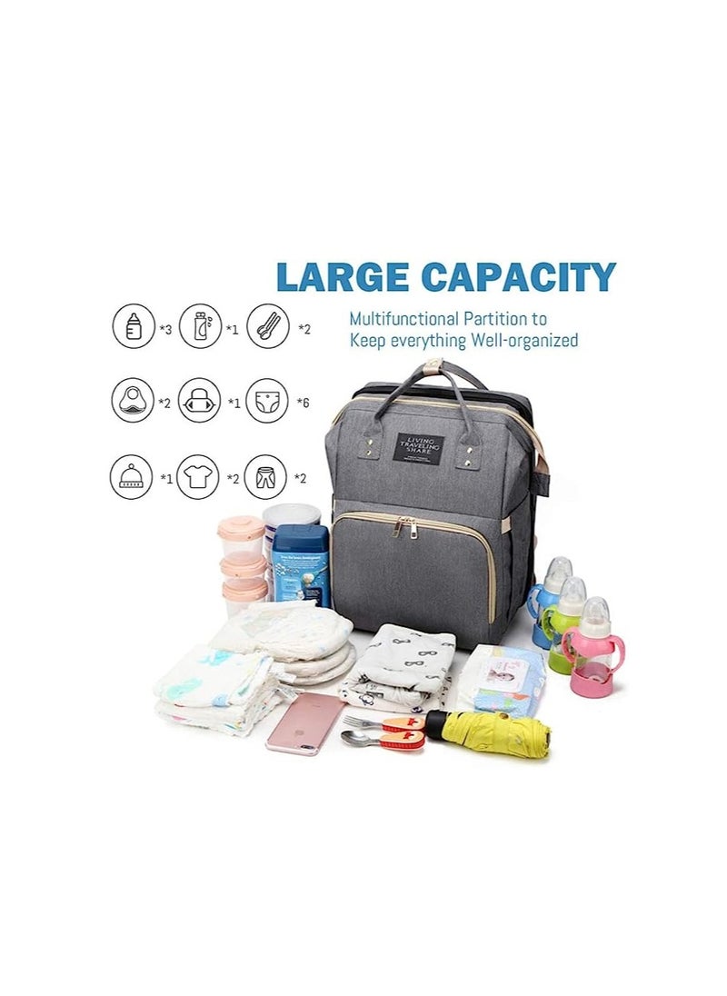 ORiTi Multifunctional Mummy Bag, Baby Diaper Bag Backpack, Diaper Bag Backpack with Changing Station  - Image 3
