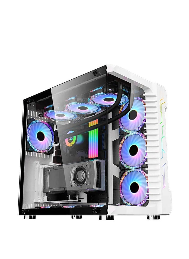 Truenort TrueNort Bruce III 4 pcs 120MM ARGB Fans with Controller Tempered Glass E-ATX Mid Tower Computer PC Case  - Image 1