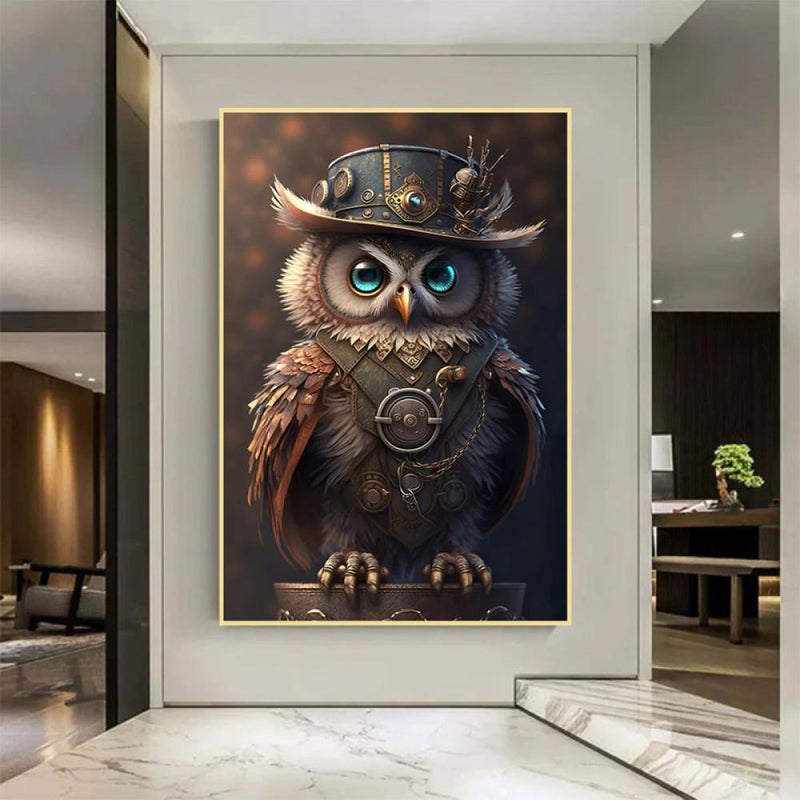 Marktna One piece of animal-themed canvas print with a hollow frame, measuring (40×60). - Image 2