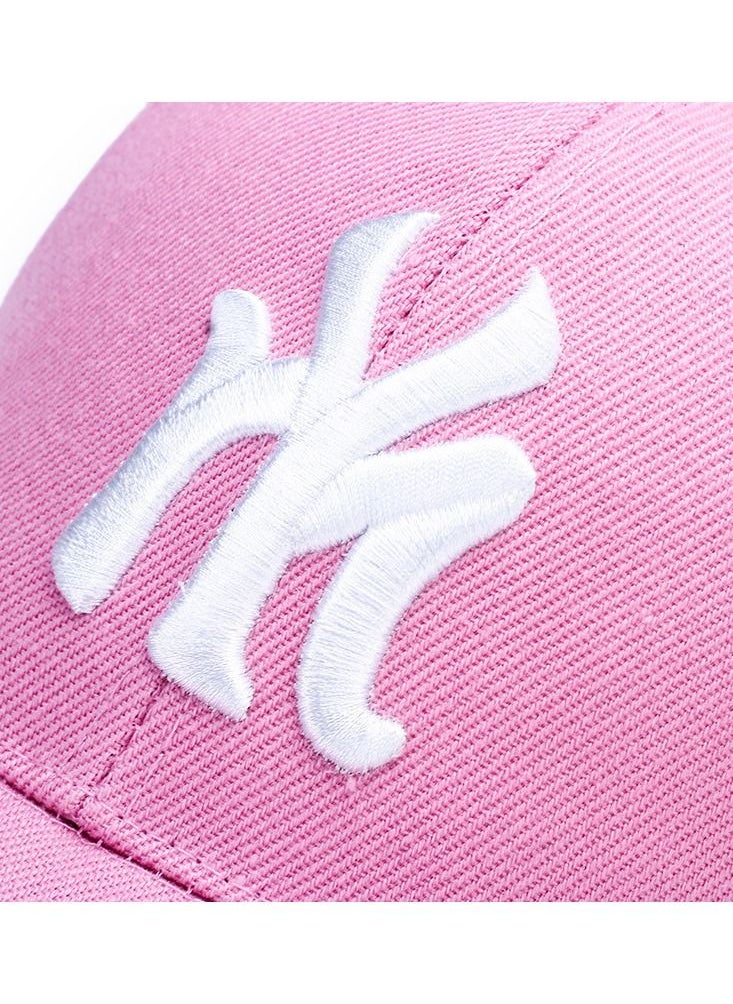 NIBEMINENT - NY Embroidery Hip Hop Snapback Cap Pink - Image 1