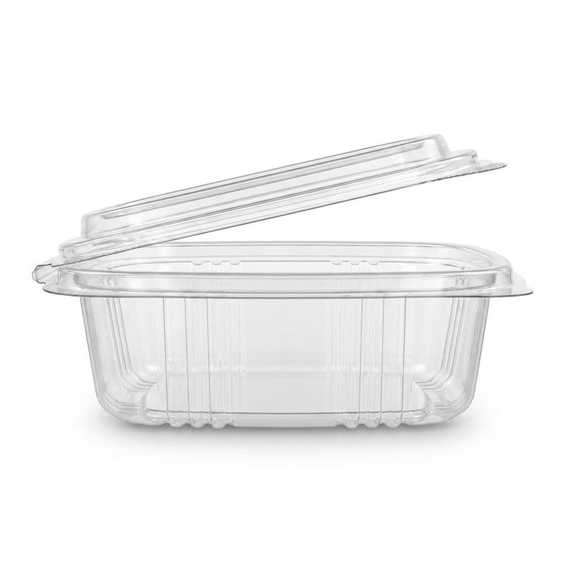Clear Plastic Food Storage Containers with Lids, Square Disposable Takeaway Food Box for Meal Prep, Desserts, Salads, Fruits, Catering & Food Delivery, Available in Multiple Sizes Pack of 15 (8 oz) - Image 2