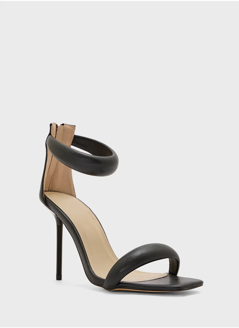Truffle Padded Straps High Heel Stiletto Sandal
