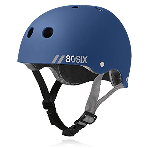 80SIX Triple Certified Multisport Helmet Ideal for Bike Scooter Skateboard Roller Skate and Inline Skate - Image 1