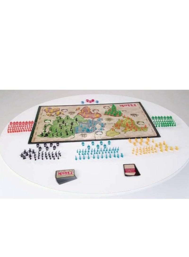 ريسك لعبة لوحة المخاطر ، متعددة الألوان ، لعبة RISK الإستراتيجية Conquest اللوحية - Image 3