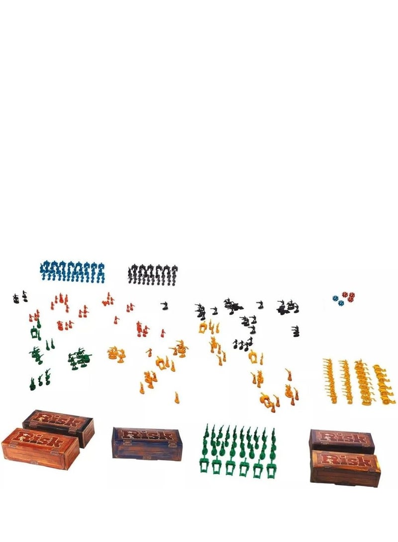 ريسك لعبة لوحة المخاطر ، متعددة الألوان ، لعبة RISK الإستراتيجية Conquest اللوحية - Image 5