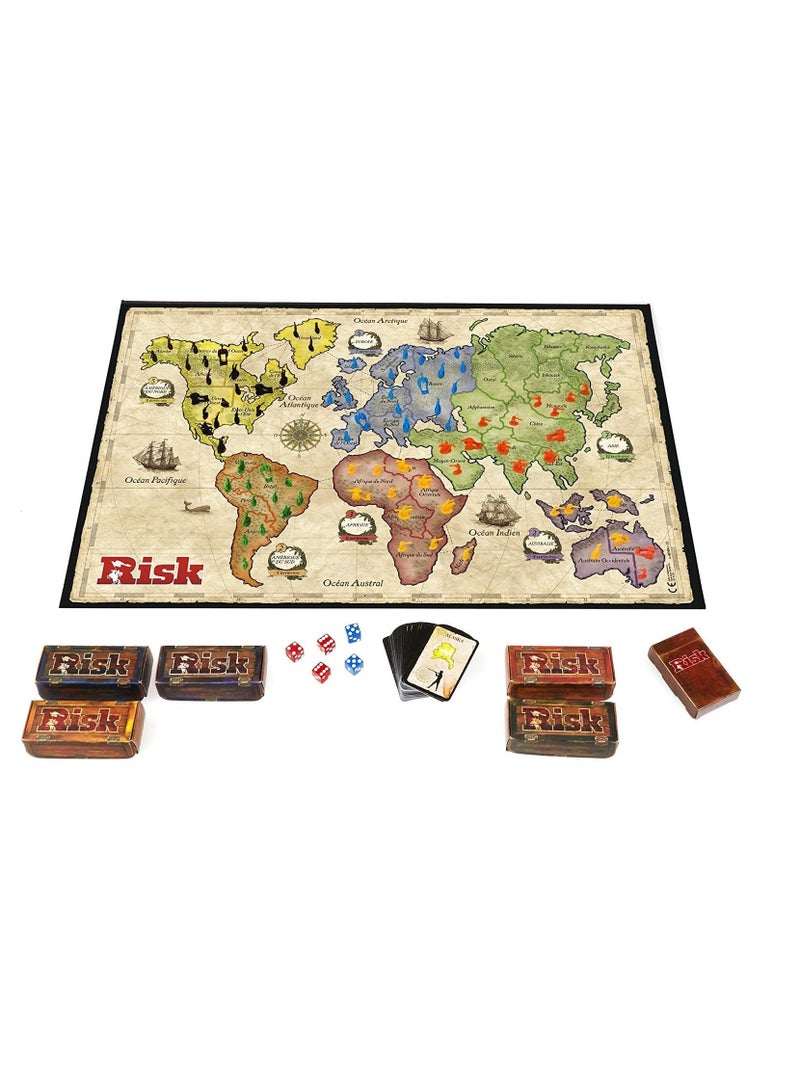 ريسك لعبة لوحة المخاطر ، متعددة الألوان ، لعبة RISK الإستراتيجية Conquest اللوحية - Image 2