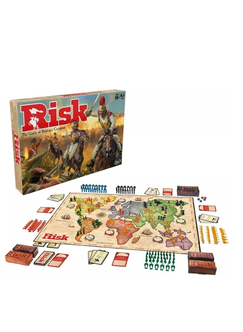 ريسك لعبة لوحة المخاطر ، متعددة الألوان ، لعبة RISK الإستراتيجية Conquest اللوحية - Image 4