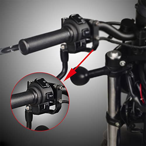 OXLLONE Motorcycle Handlebar Rear View Side Mirror Bracket Rearview Mirror Bracket Compatible with Rebel 500 300 CMX 500 CMX 300 2019-2021 - Image 2
