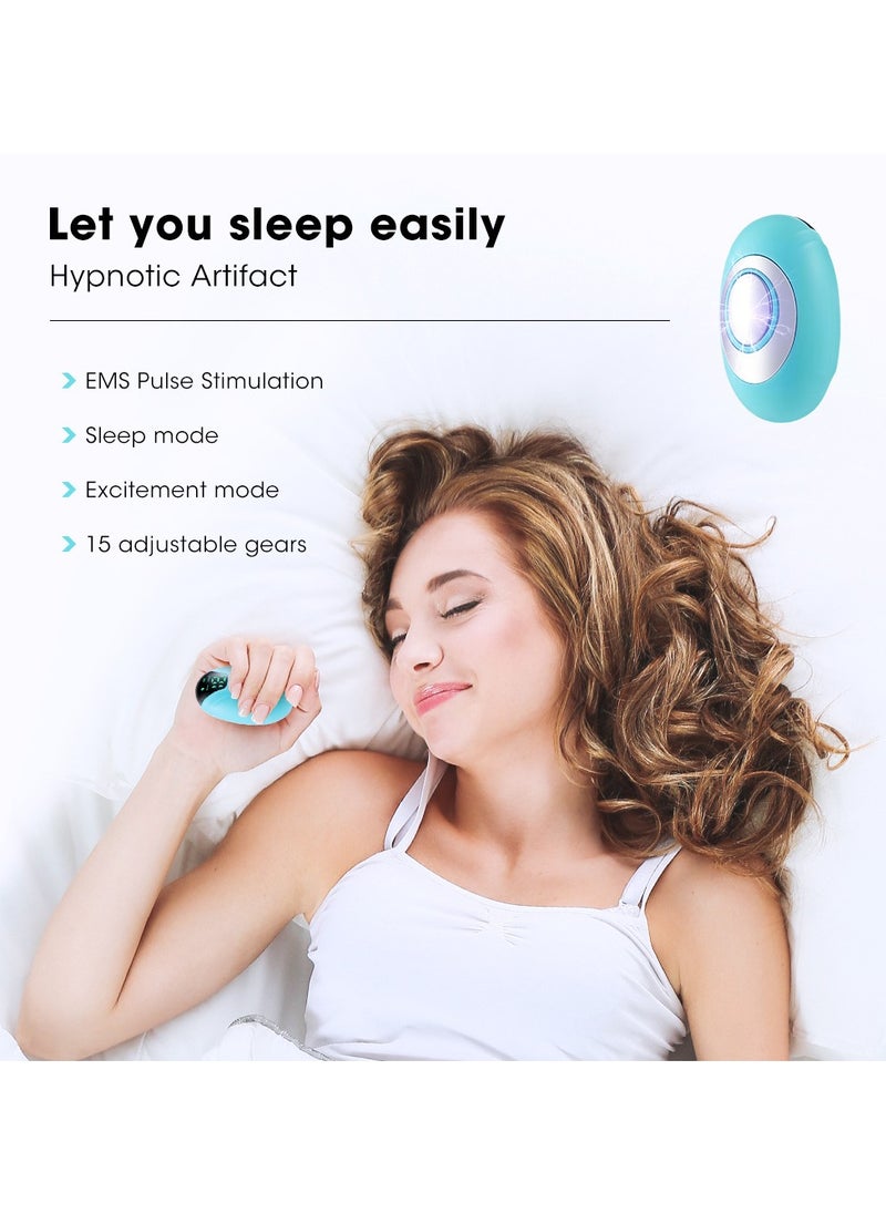 Generic USB Type-C Portable Rechargeable Sleep Aid, Handheld Sleep Aid Microcurrent Sleep Assistant, Adult Insomnia, Portable Sleep Device, Fast Sleep, Improve Sleep, Relieve Stress, Sleep Massager,Blue  - Image 5