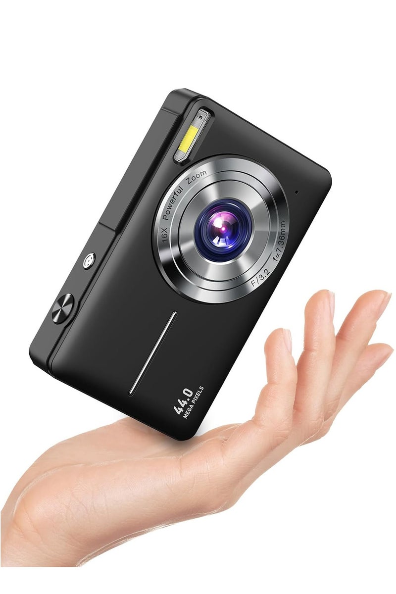 ASIV Digital Camera, FHD 1080P Kids Camera 44MP Point and Shoot Digital Camera with 32GB SD Card, 16x Zoom, Lanyard, Small Compact Camera for Kids Boys Girls - Image 2