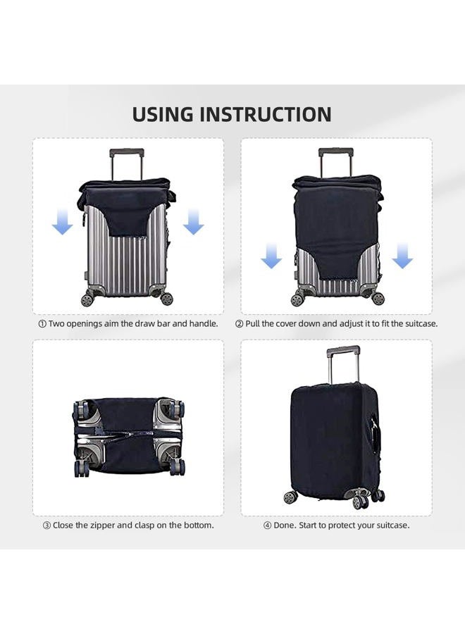 Worltoldb Travel Luggage Cover Polyester Suitcase Protector Washable Baggage Covers, Sugar Skull, M - Image 5