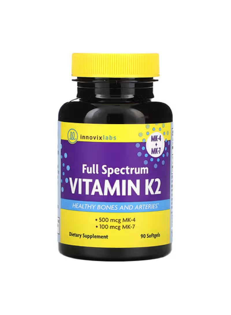 إنوفيكس لابس فيتامين ك2 كامل الطيف، 90 كبسولة هلامية