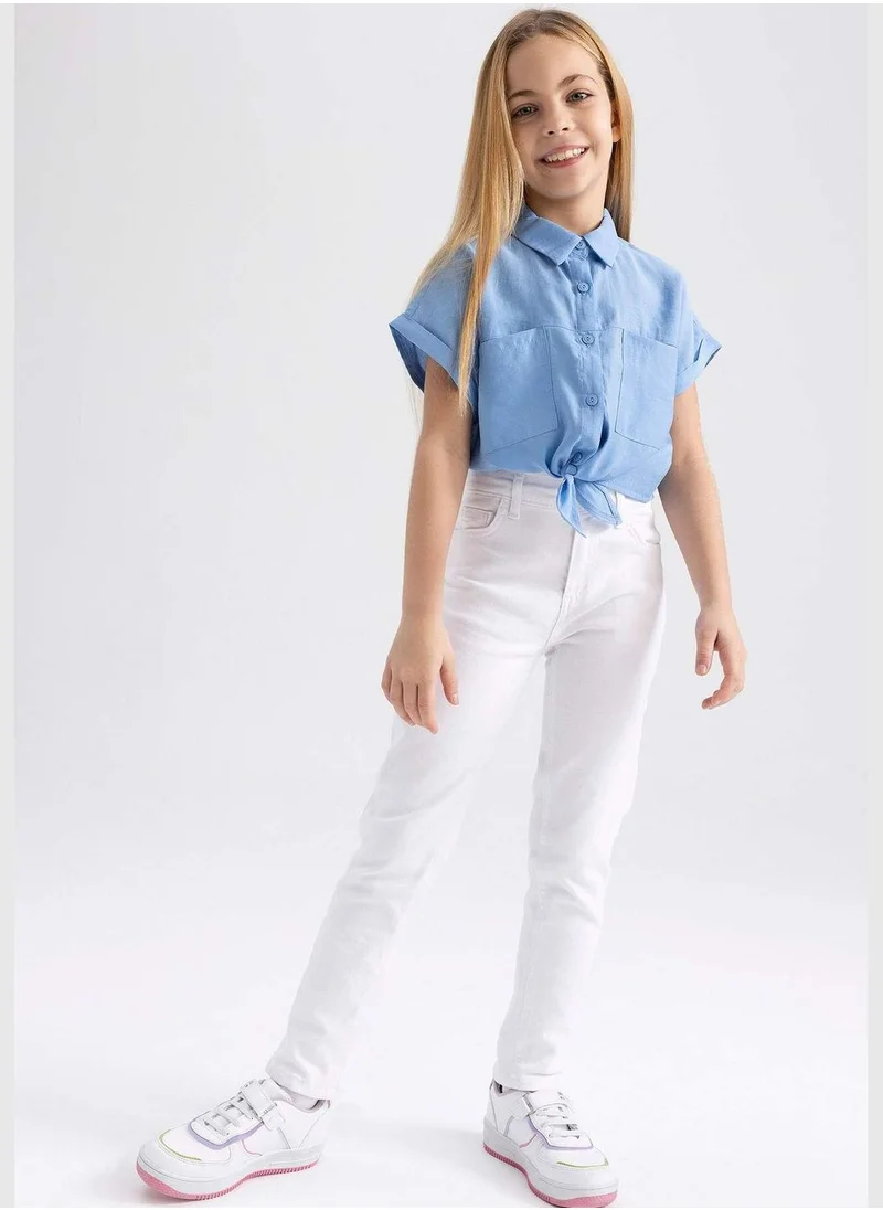 DeFacto Girl Woven Short Sleeve Shirt