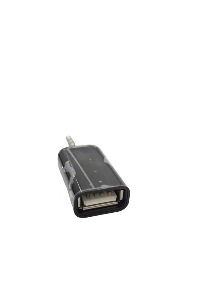 Aux إلى USB سيارة Aux محول الصوت التوصيل U القرص USB الأم إلى 3.5 سيارة Mp3 محول - اللون: أسود - الطول: 3.5 إلى USB الأم - Image 1