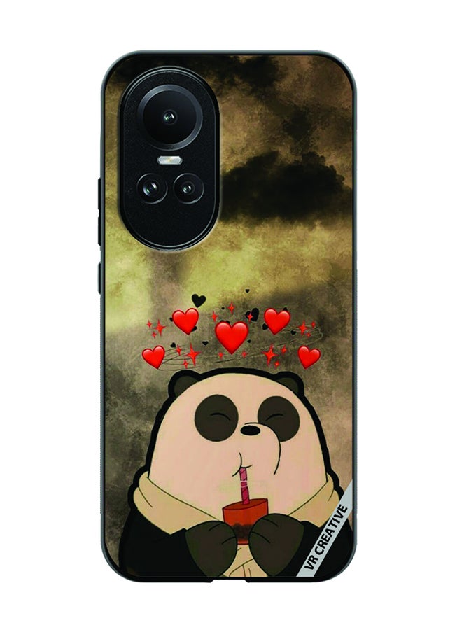 VR CREATIVE Protective Case Cover For Oppo Reno 10 Pro Panda Design Multicolour - Image 1