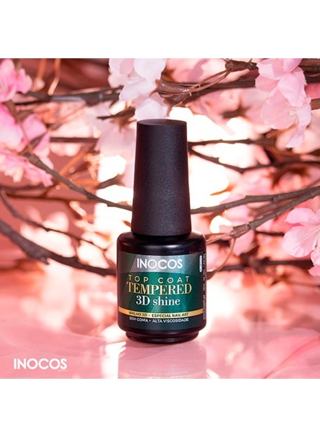 INOCOS Tempered 3D Shine Top Coat 15ml - Image 2