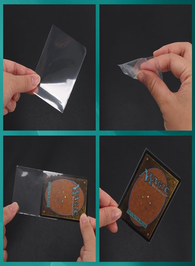 Wtrgas 600 Pack Snug Fit Top‑Loading Inner Sleeves, Clear Card Sleeves, Compatible with MTG & Pokémon, for Trading Card (63×88mm) - Image 3