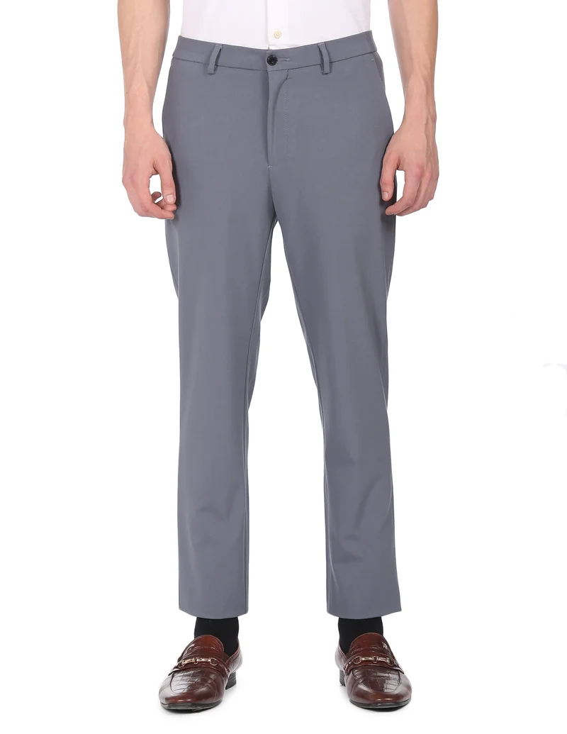 Arrow Grey ANADTR2295 ME. GREY Mens Trousers for Men | Best Price UAE