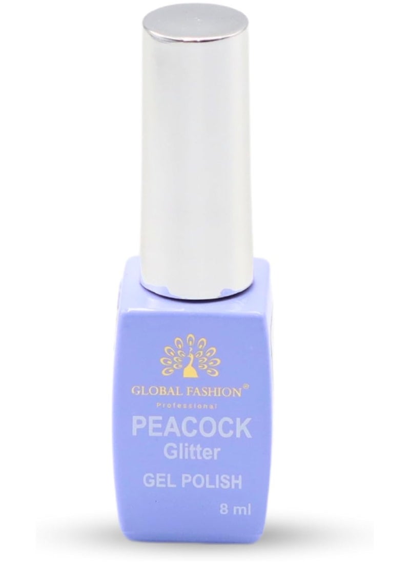 GLOBAL FASHION Professional - Peacock Glitter Gel Polish 8Ml  Long-Lasting Manicure  (Color 06) - Image 1