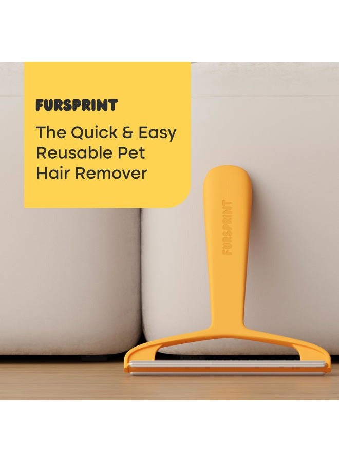 Fursprint Pro Pet Hair Remover - Multi-Fabric Edge, Carpet Scraper for Couch, Rugs, and More - Reusable Dog & Cat Hair Remover - Image 2