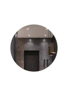 Gold Round Frameless Wall Mirror With Light 60cm