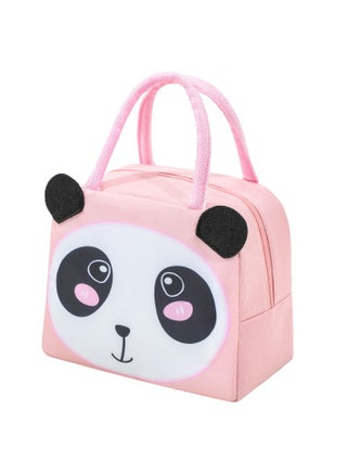 Pink panda lunch bag