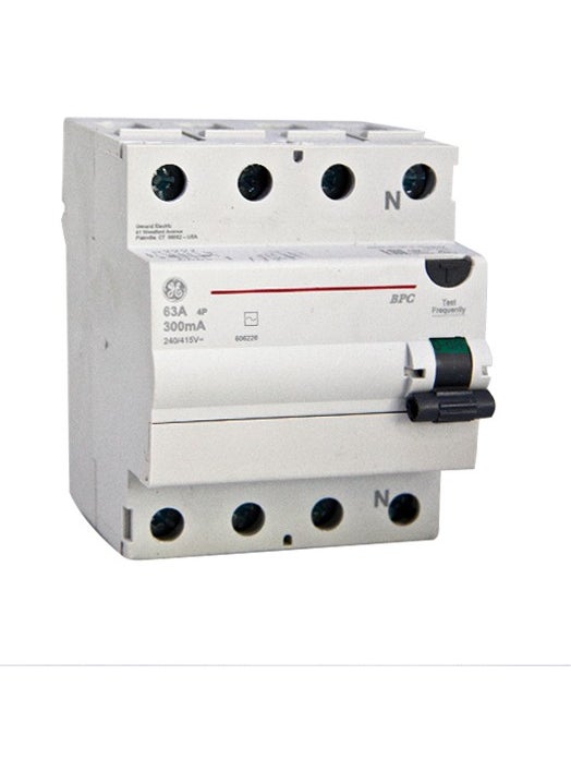 GENERAL ELECTRIC 4X63A 300MA Residual Current Relay BPC463/300 